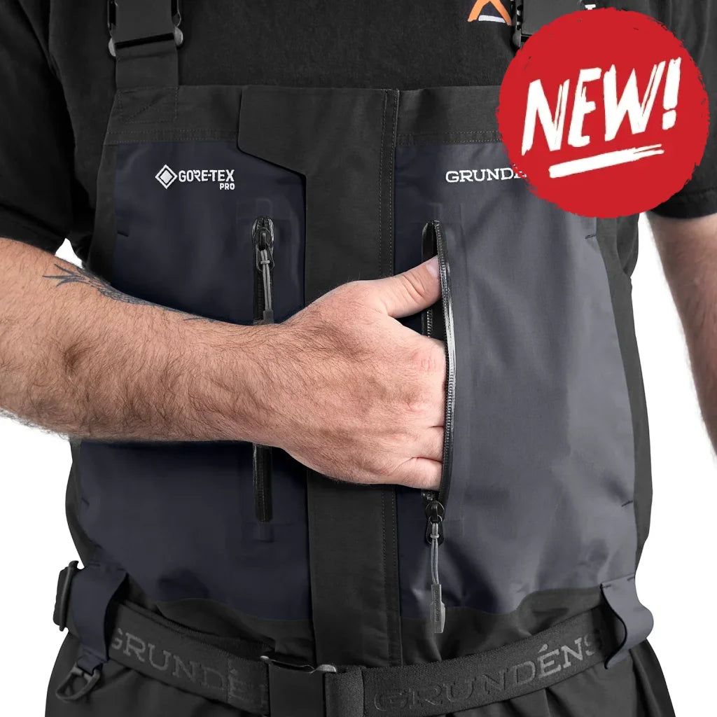 Salopeta impermeabila Grundens GoreTex Pro Obsidian