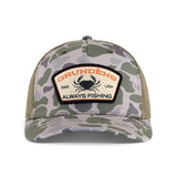 Sapca Grundens Always Fishing Trucker Marsh Camo