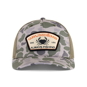 Sapca Grundens Always Fishing Trucker Marsh Camo