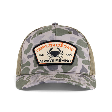 Sapca Grundens Always Fishing Trucker Marsh Camo