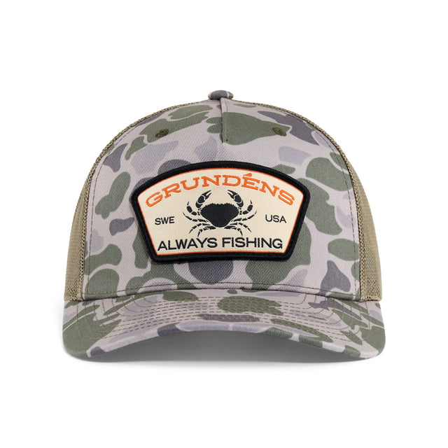 Sapca Grundens Always Fishing Trucker Marsh Camo