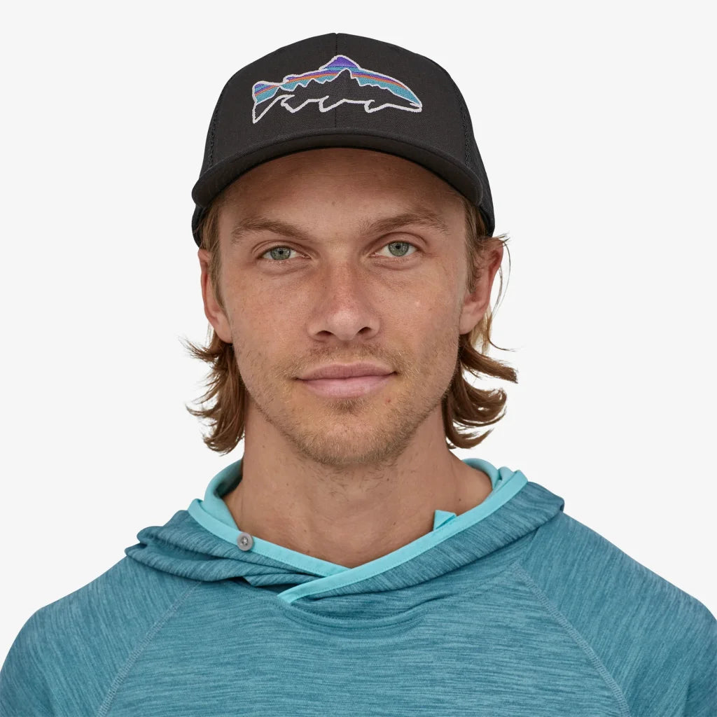 Sapca Patagonia Fitz Roy Trout Trucker Black