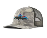 Sapca Patagonia Unisex Fitz Roy Trout Trucker Cliffs And Waves: Natural
