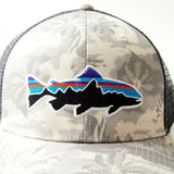 Sapca Patagonia Unisex Fitz Roy Trout Trucker Cliffs And Waves: Natural