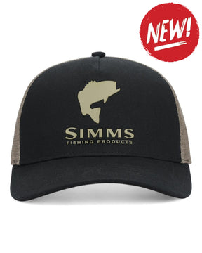 Sapca SIMMS Double Haul Trucker Stone Black - One size