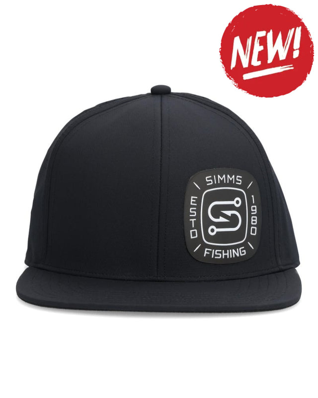 Sapca SIMMS Flatbill Cap Black - One size (adjustable)