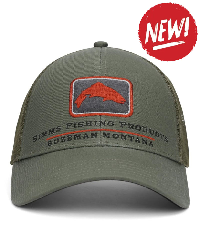 Sapca SIMMS Trout Icon Trucker Smokey Olive - One size