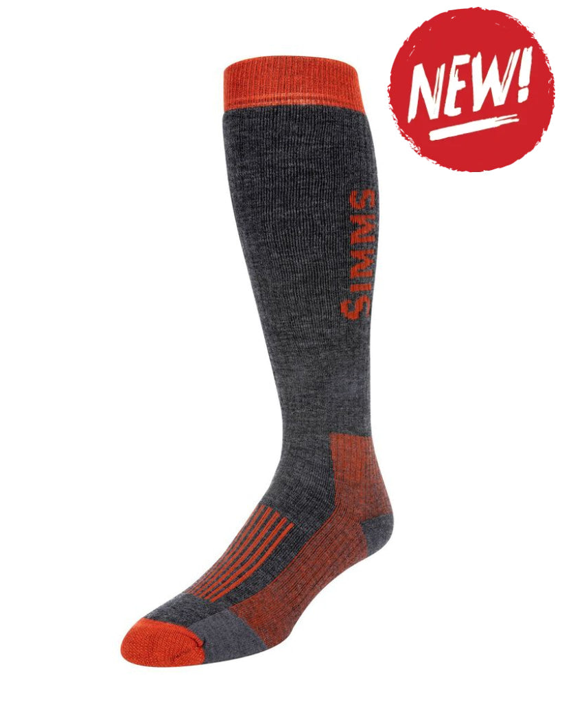 Sosete SIMMS Merino Midweight OTC Sock Carbon - M - SOCKS