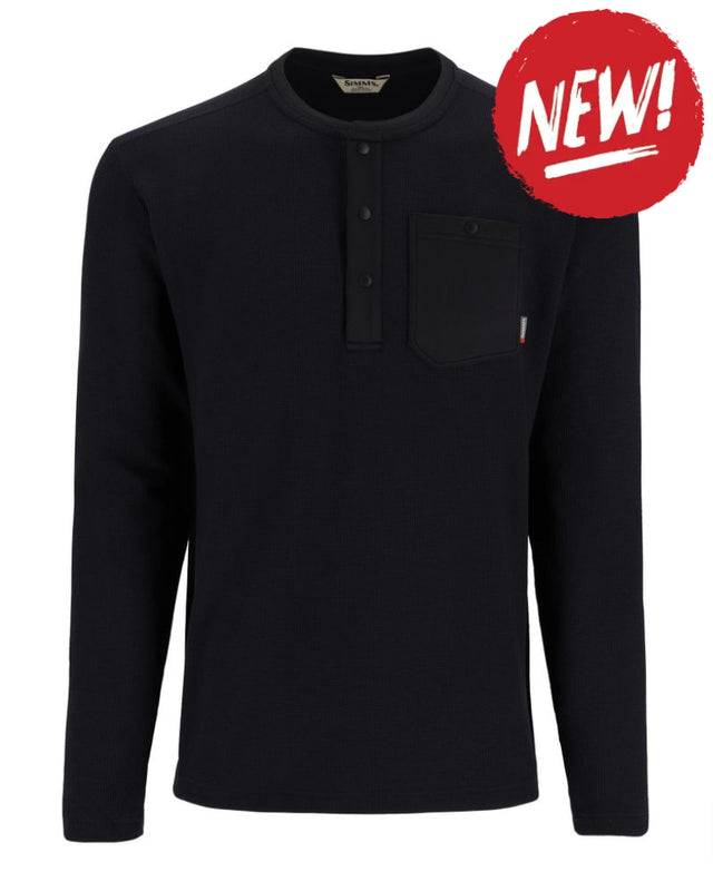 Sport SIMMS Highline Henley Black - S - SPORTS