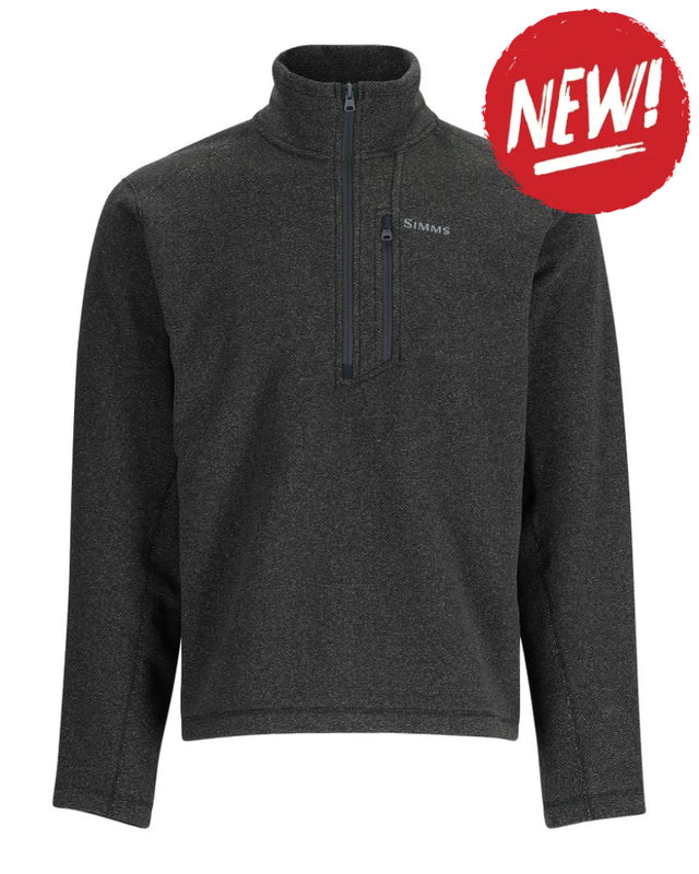 Sport SIMMS Rivershed Half Zip Black Heather - S - SPORTS