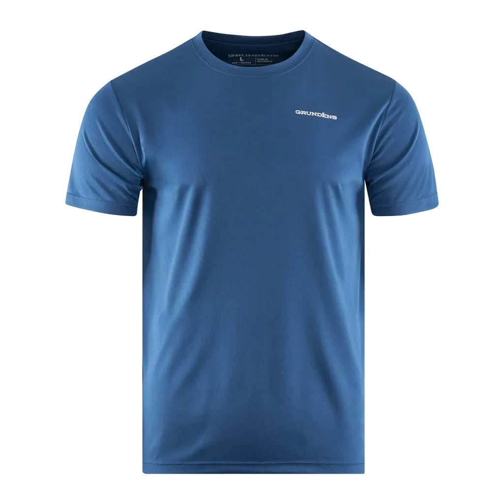 Tricou Grundens Fish Fearlessly SS Blue Abyss