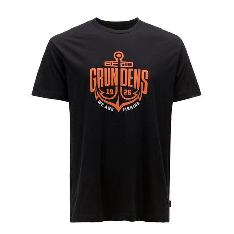 Tricou Grundens Logo Anchor Ss T - Shirt Black