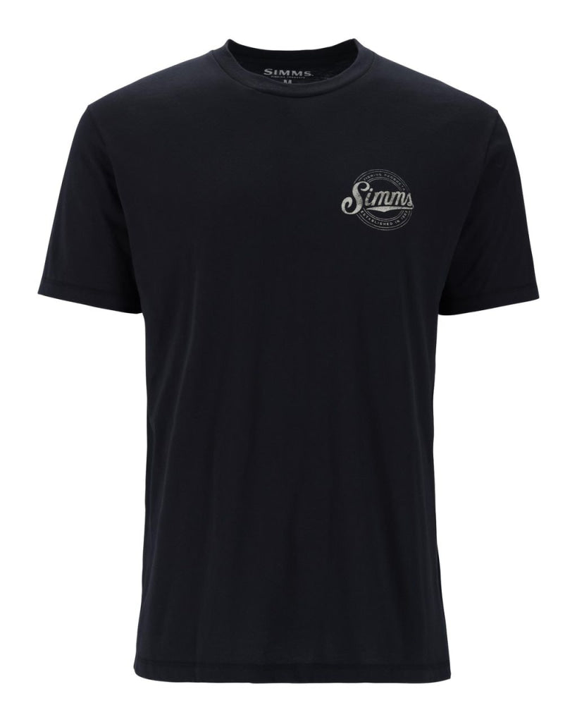 Tricou Simms Circle Lockup Black