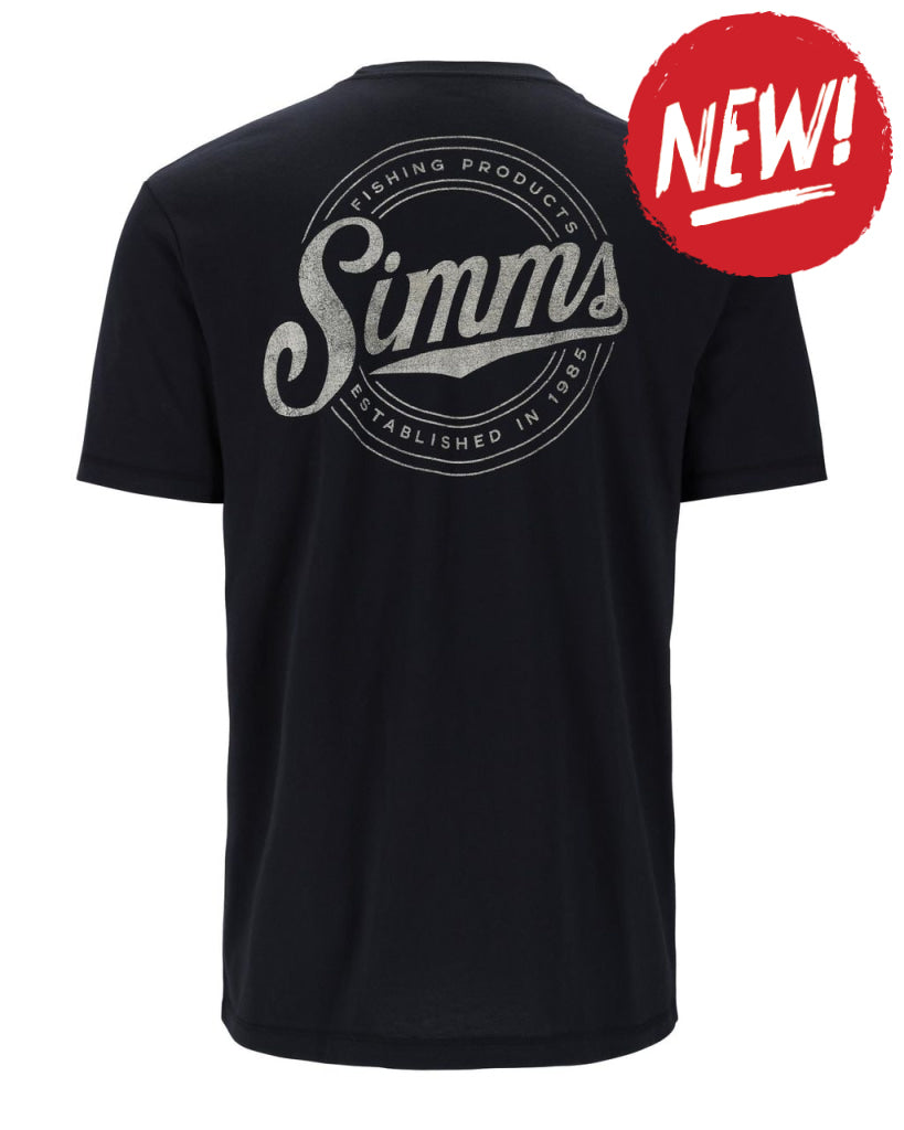 Tricou Simms Circle Lockup Black