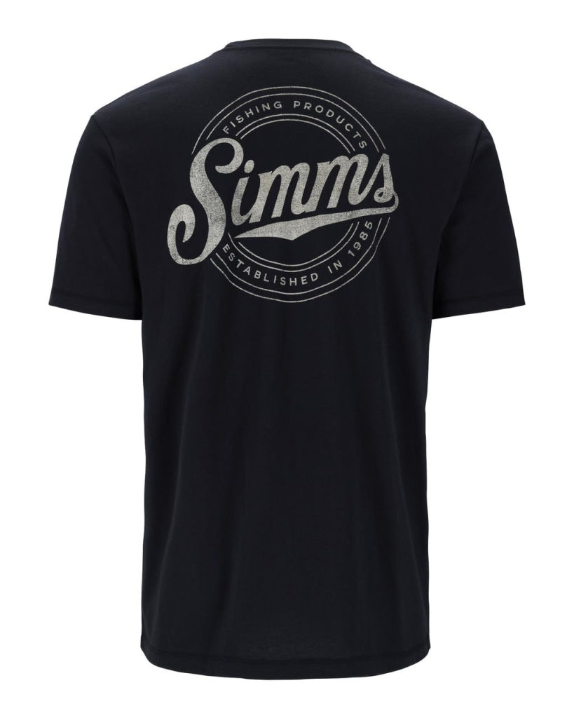 Tricou Simms Circle Lockup Black