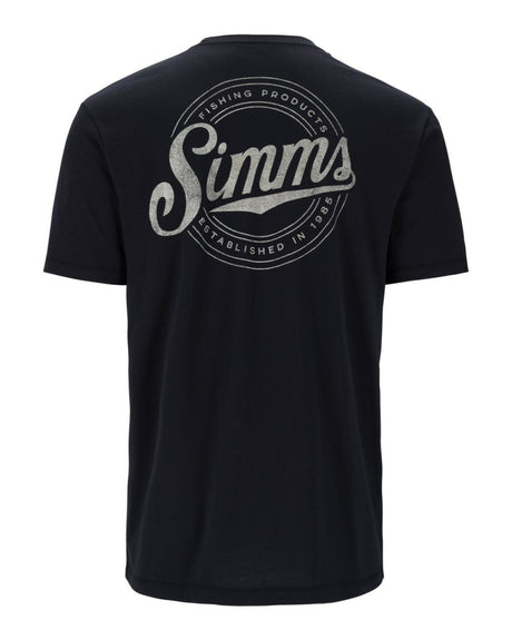 Tricou Simms Circle Lockup Black