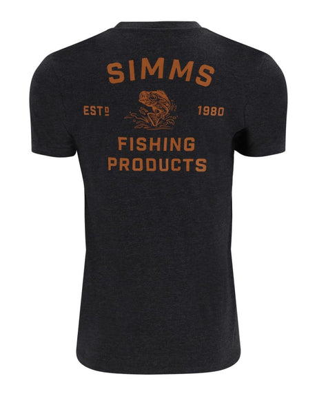 Tricou Simms Stacked Bass T-Shirt Charcoal Heather