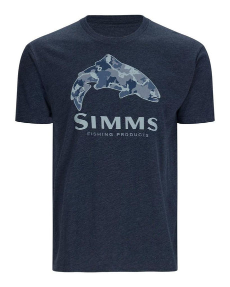 Tricou SIMMS Trout Regiment Camo Fill Navy Heather S