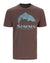 Tricou Simms Wood Trout Fill Brown Heather