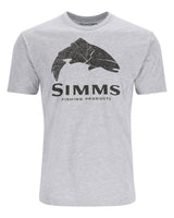 Tricou SIMMS Wood Trout Fill Grey Heather