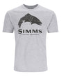 Tricou SIMMS Wood Trout Fill Grey Heather