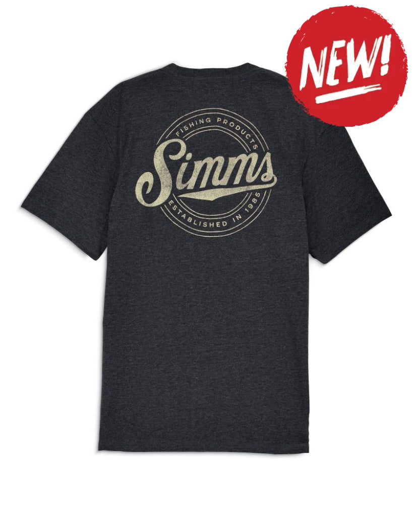 Tricouri SIMMS Circle Lockup T-Shirt Charcoal Heather - S