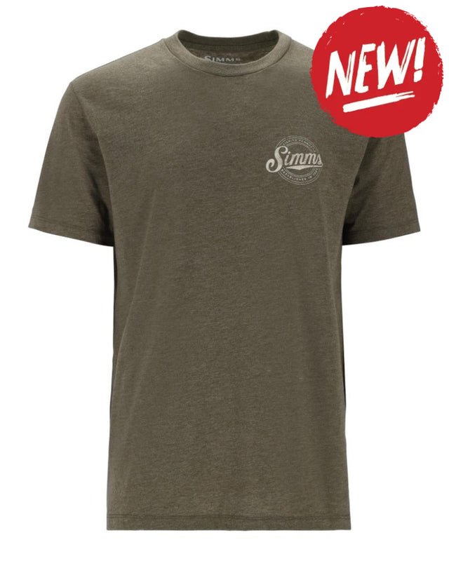 Tricouri SIMMS Circle Lockup T-Shirt Military Heather - S