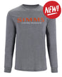 Tricouri SIMMS Simms Logo Shirt LS Athletic Heather - S
