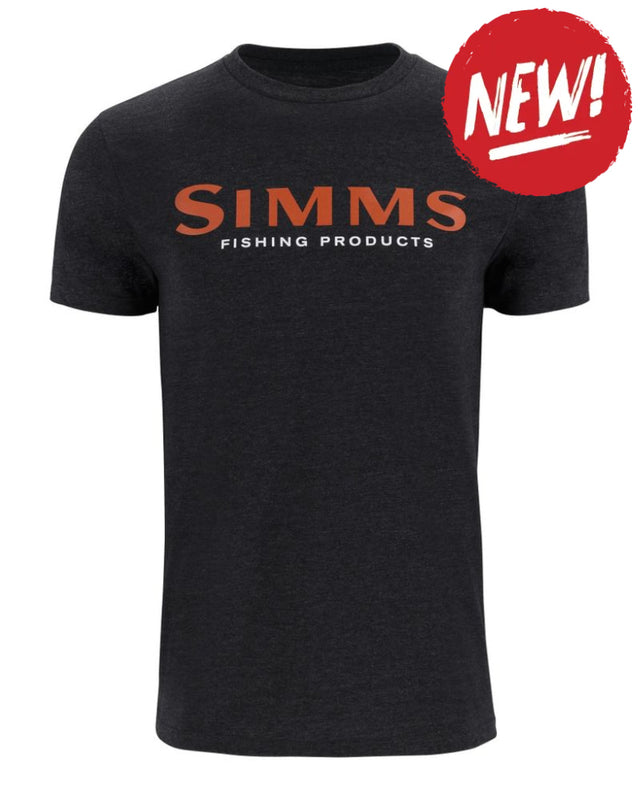 Tricouri SIMMS Simms Logo T-shirt Dark Gunmetal Heather - S