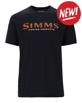 Tricouri SIMMS Simms Logo T-shirt Jet Black - S - TSHIRT