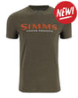 Tricouri SIMMS Simms Logo T-shirt Loden Heather - S - TSHIRT