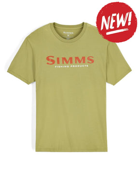 Tricouri SIMMS Simms Logo T-shirt Tent Green - S - TSHIRT