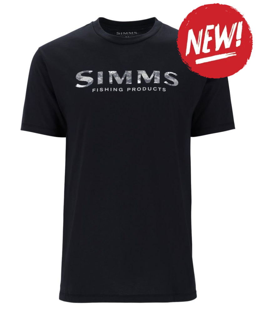 Tricouri SIMMS Simms Shroud Fill Logo T-Shirt Black - S