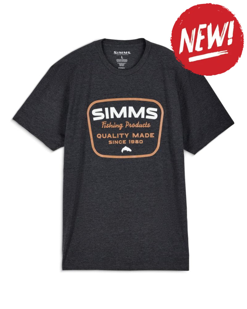 Tricouri SIMMS Stamp Lock T-shirt Charcoal Heather - S