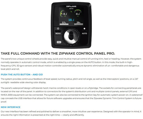 Zipwake 300S PRO For Integration Kit Box – Sistem Dinamic