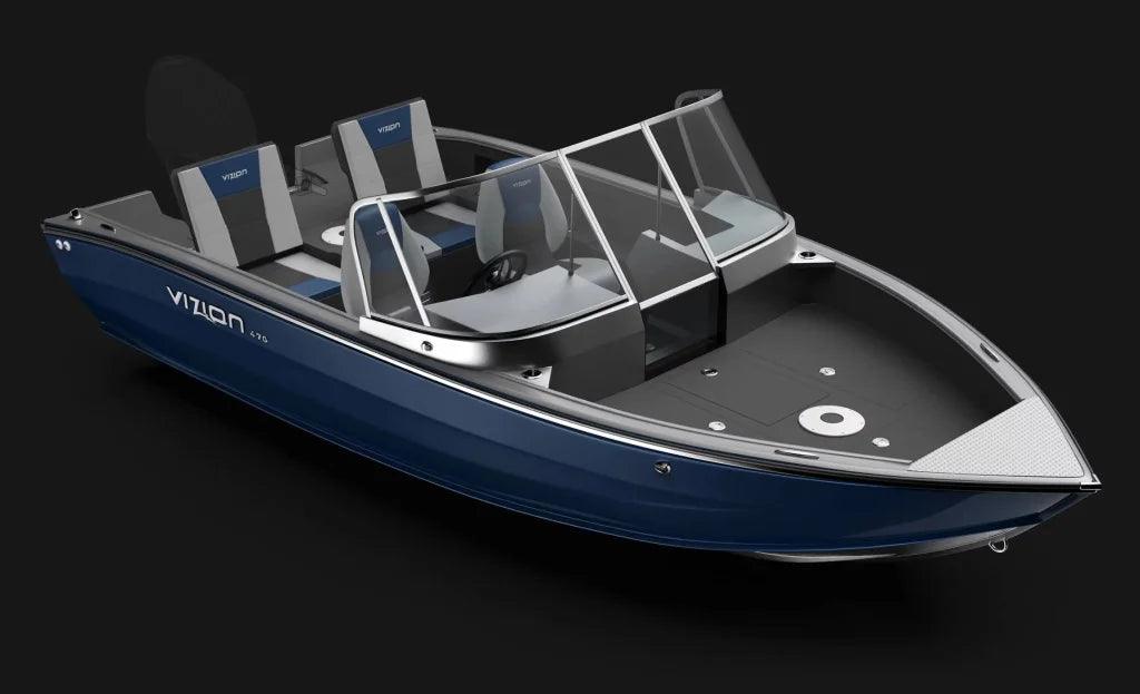 Barca De Aluminiu Vizion 470 Albastru