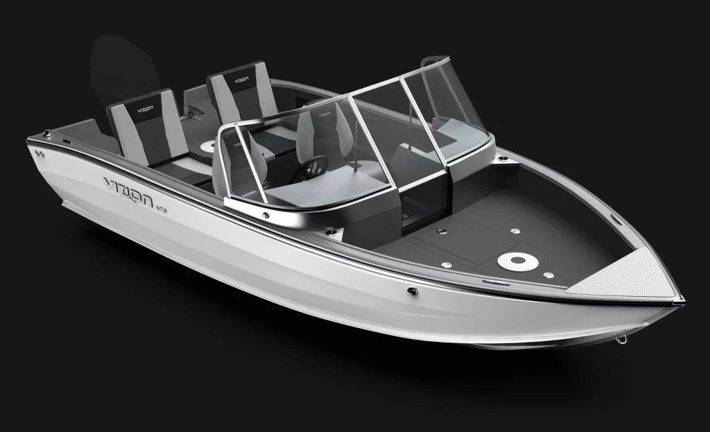 Barca De Aluminiu Vizion 470 Alb