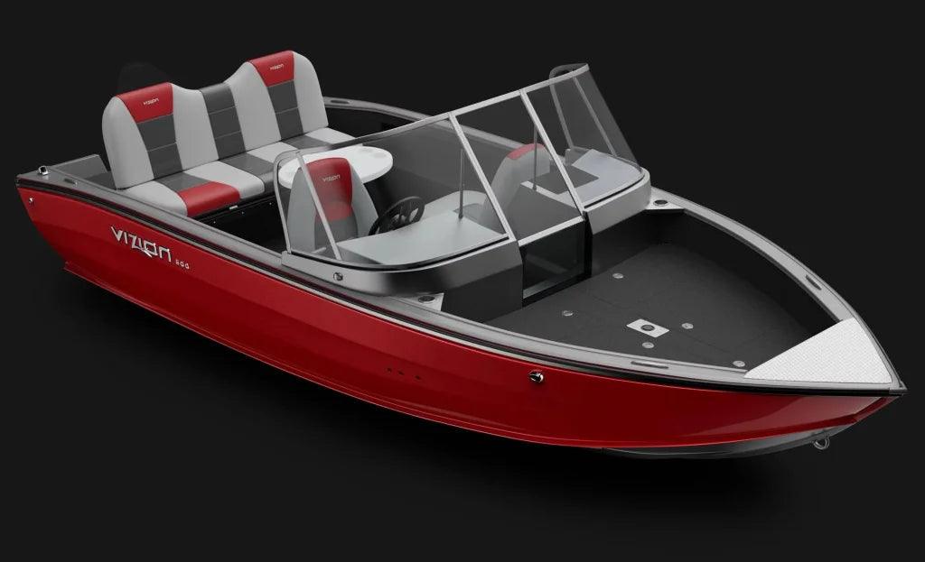 Barca De Aluminiu Vizion 500 Rosu