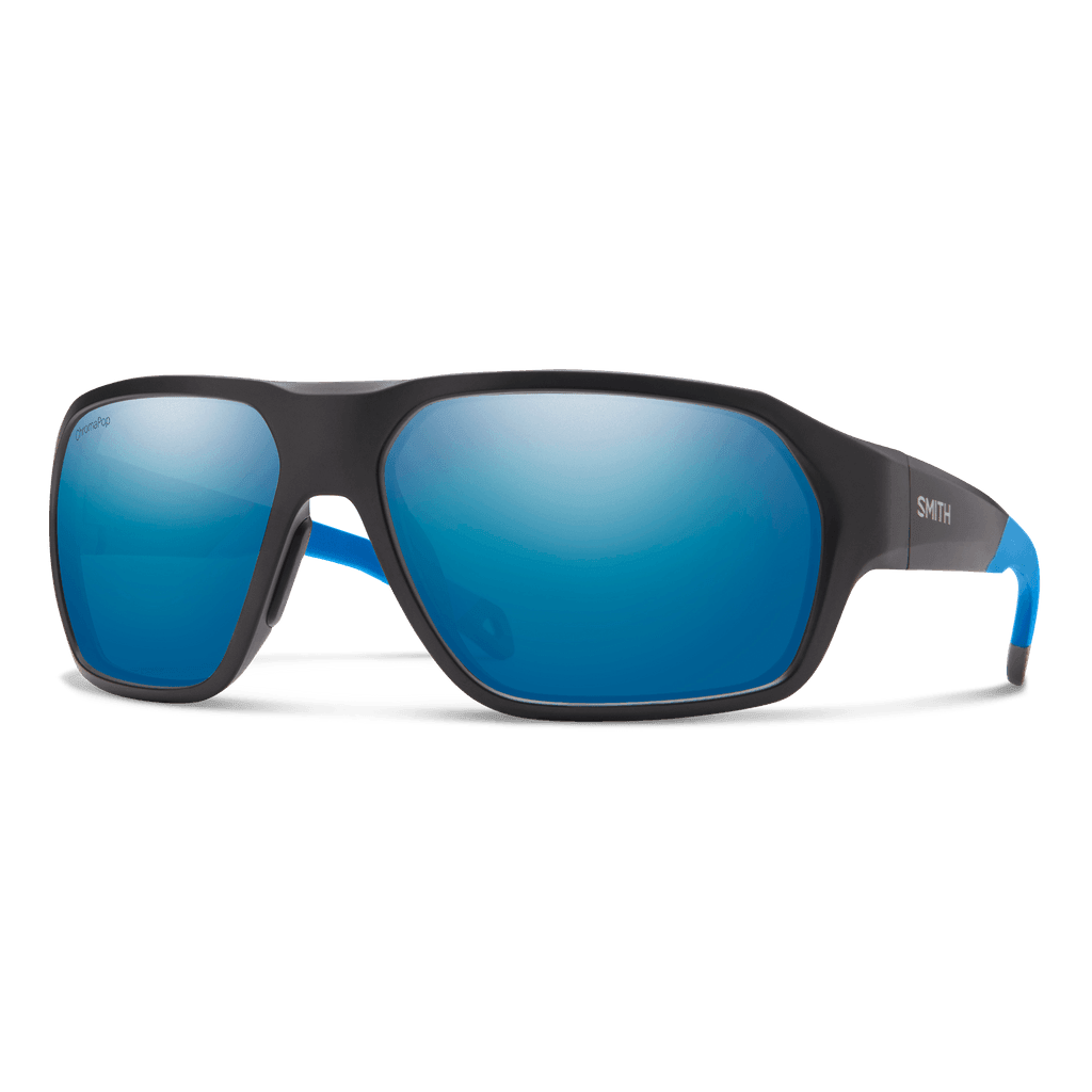 Ochelari Polarizati Smith Decboss Matte Black / Blue Polar Mirror